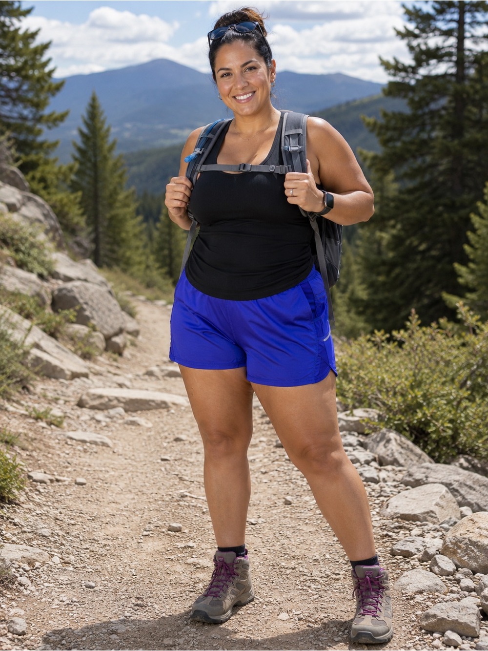 Athleta Womens L Ready Set Running shorts with side pockets